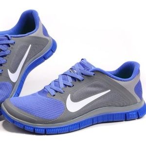 Nike Free 4.0 V3 in Cool Grey White Violet Force